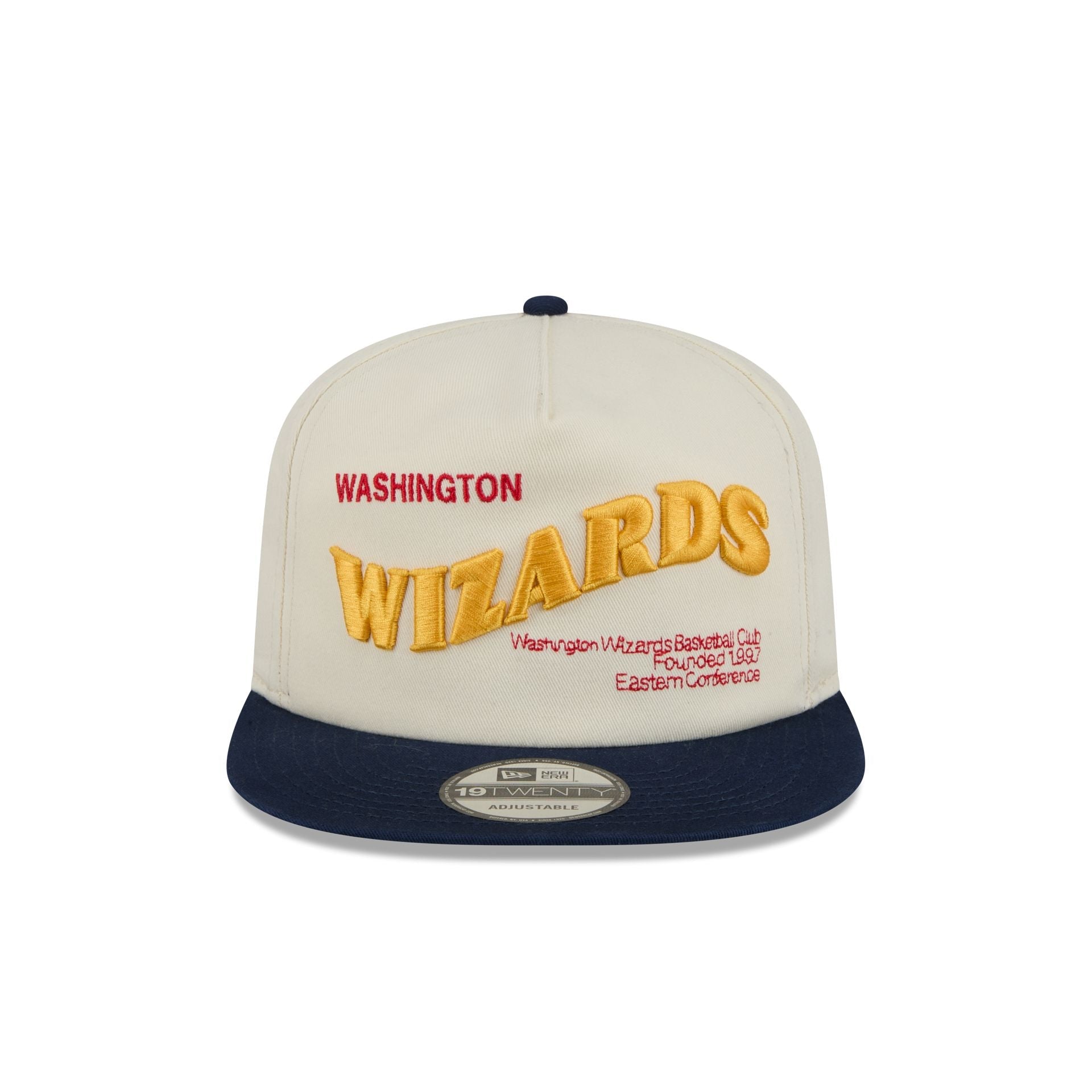 Washington Wizards Conference Script Chrome White 19TWENTY Adjustable Hat