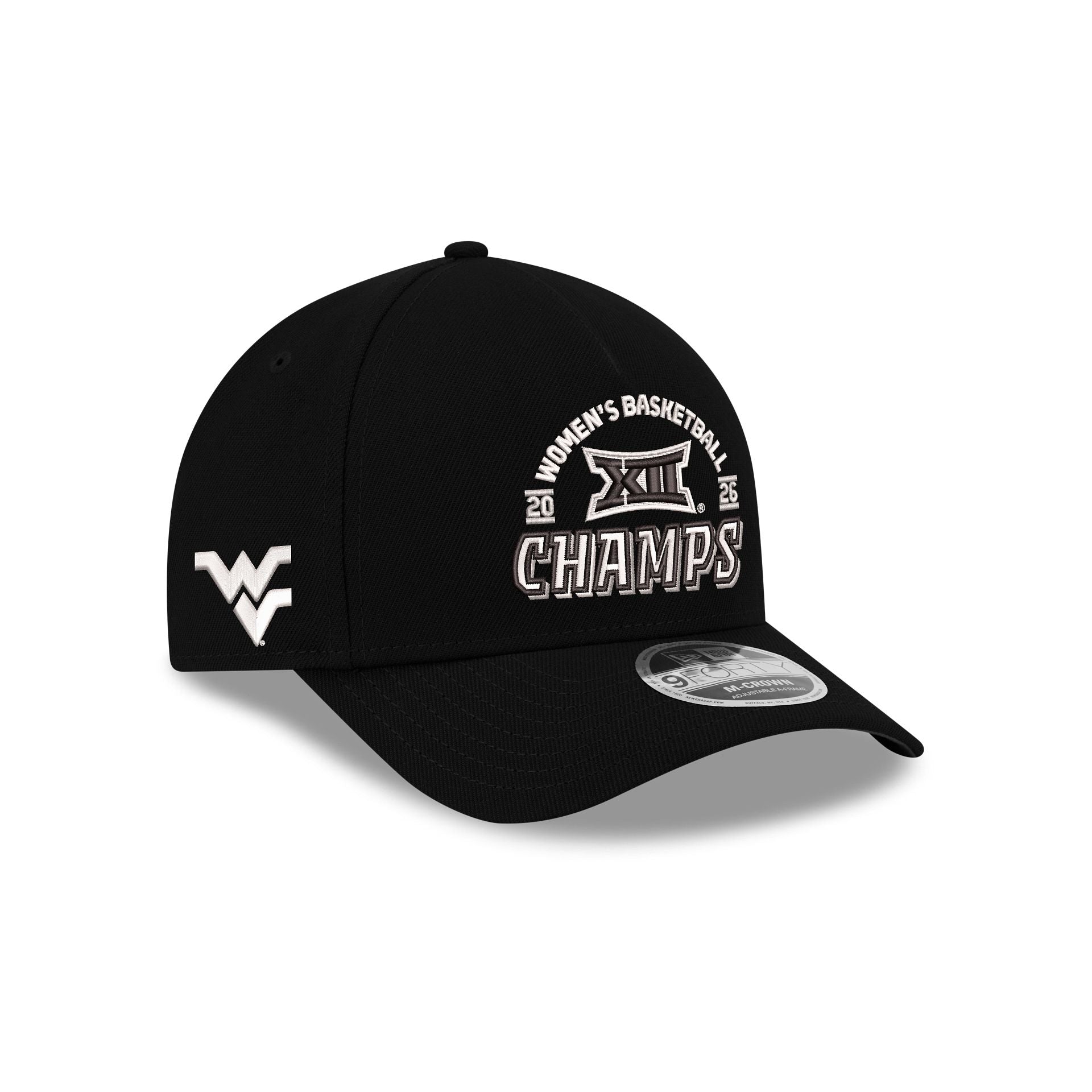 West Virginia Mountaineers 2026 Big 12 Women's Basketball Champions 9FORTY M-Crown A-Frame Snapback Hat